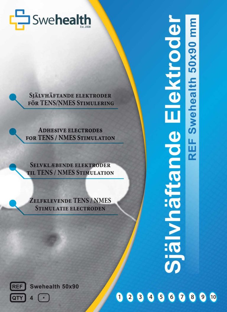 10-pack, 50x90mm TENS-elektroder